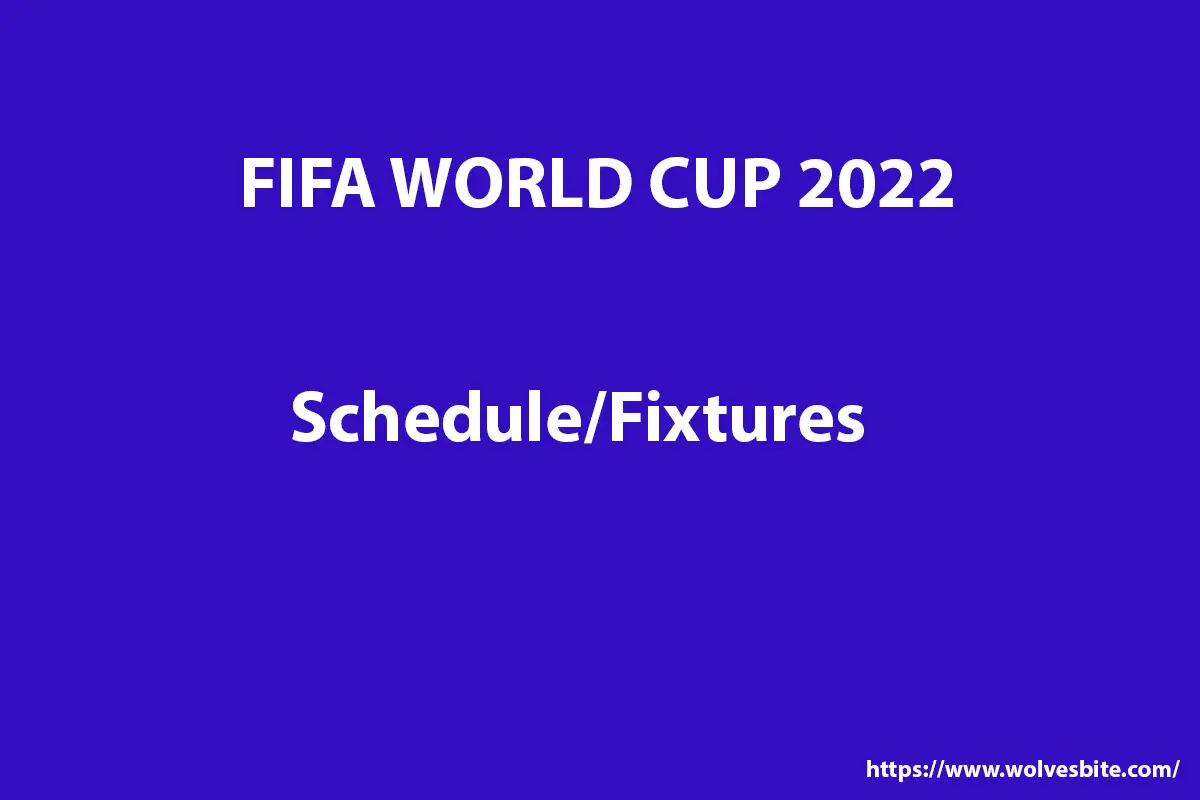 FIFA World Cup 2022 Schedule