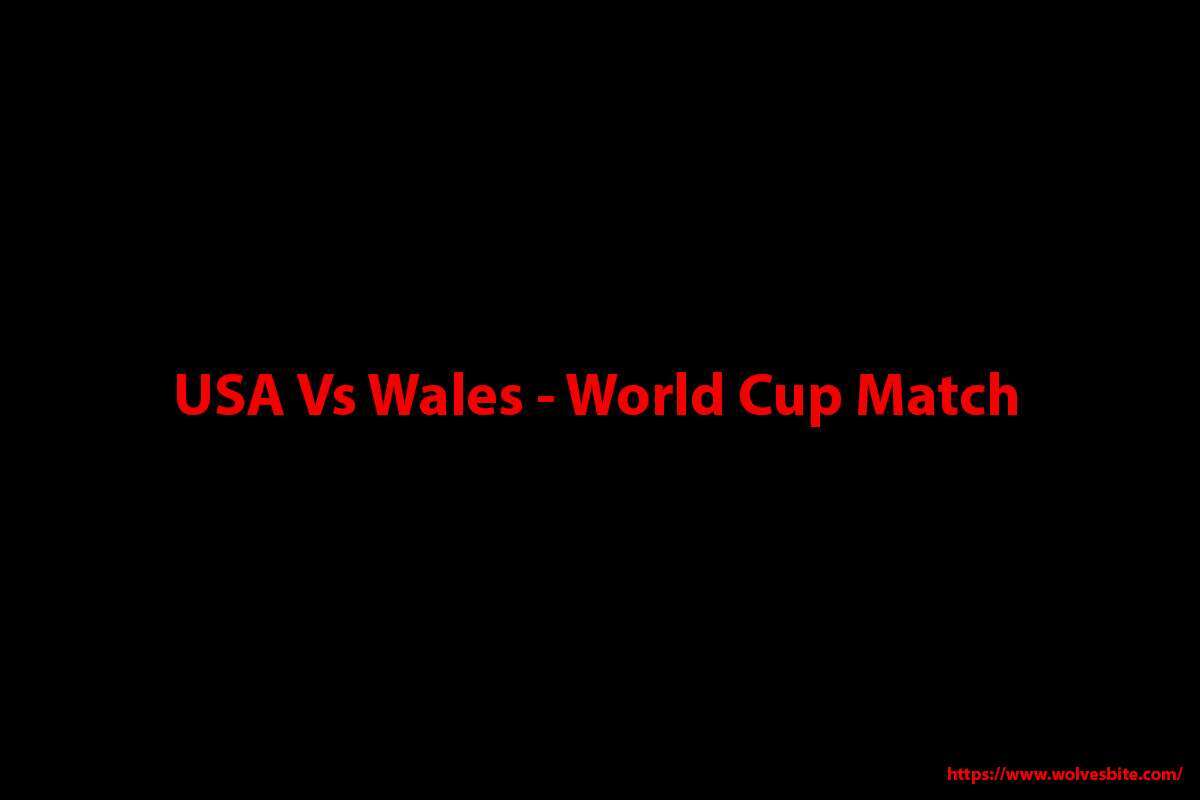 USA Vs Wales live streaming