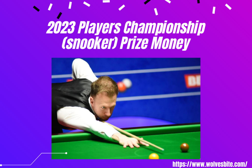 prize money tour championship snooker 2023