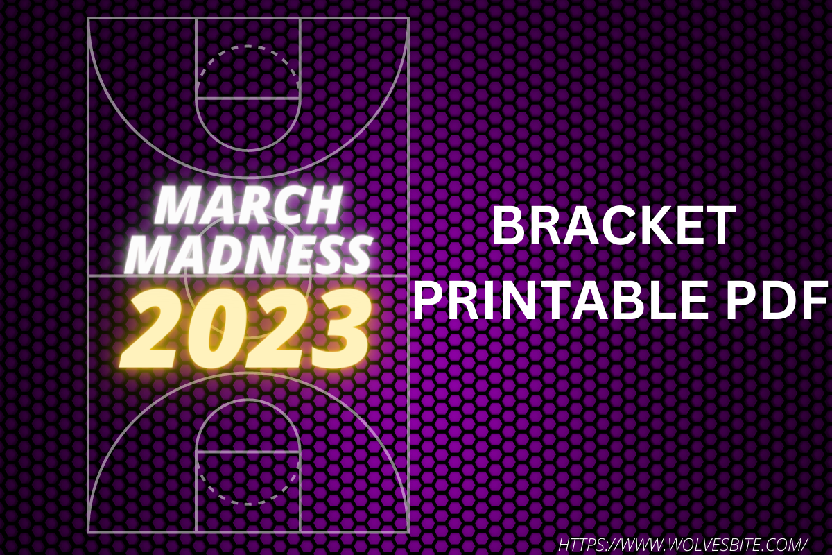 March Madness 2023 printable pdf download